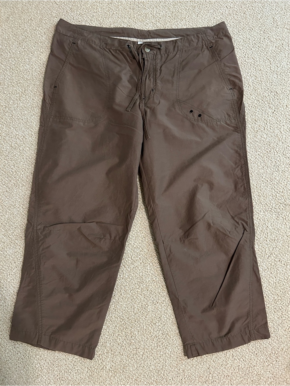 Columbia Women’s Brown Cargo Drawstring Hiking Pants